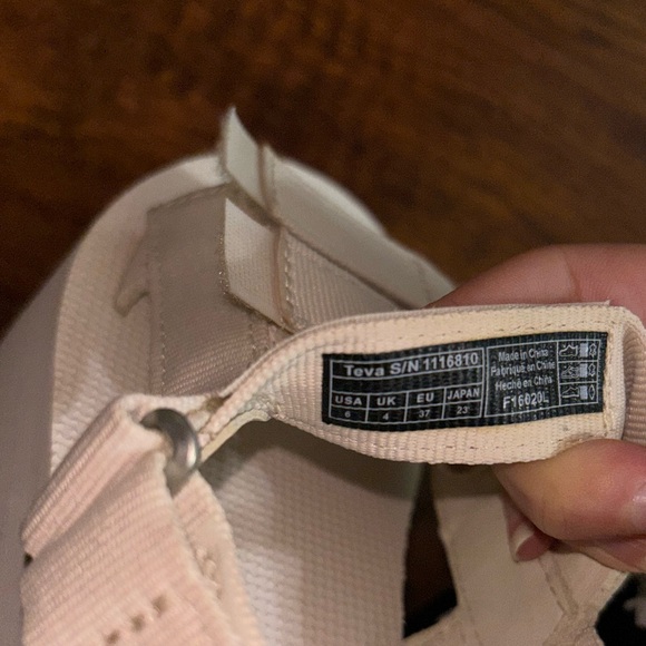 Teva Flatform Mevia Birch Gladiator Cream Strappy Platform Sandals Women’s 6 - Picture 6 of 7